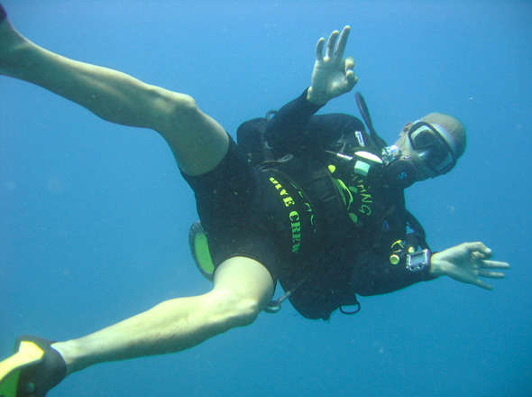 Divemaster Cheng von Redang Aquanautic adventure